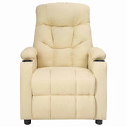 Divano Sedia-Poltrona Reclinabile in Tessuto Crema 868622