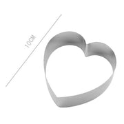 Trade Shop - Set 2 Pz Forme A Cuore Per Dolci Biscotti Cake Design Stampini Torte 10cm 98934 -