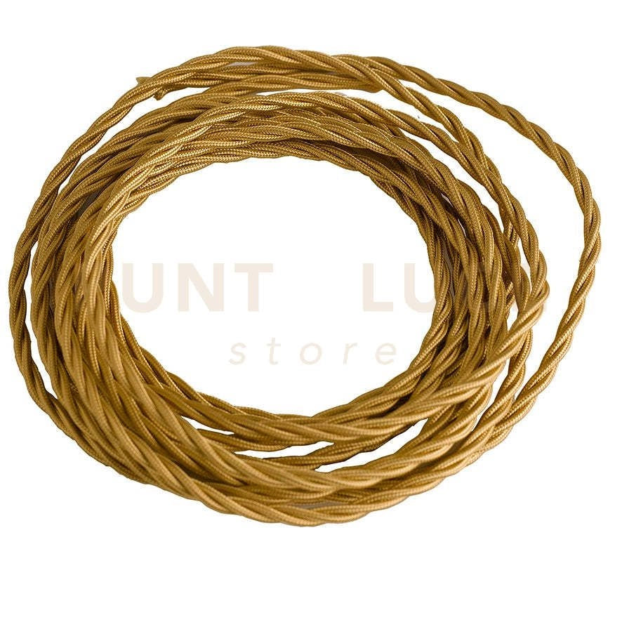 I-CLAY-CAVO3X1,5 ORO CAVO ELETTRICO CLAY IN TESSUTO ORO 3X1,5 2500CM