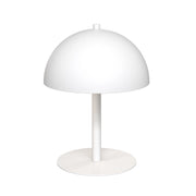 Lampada da tavolo MOGU in acciaio bianco opaco