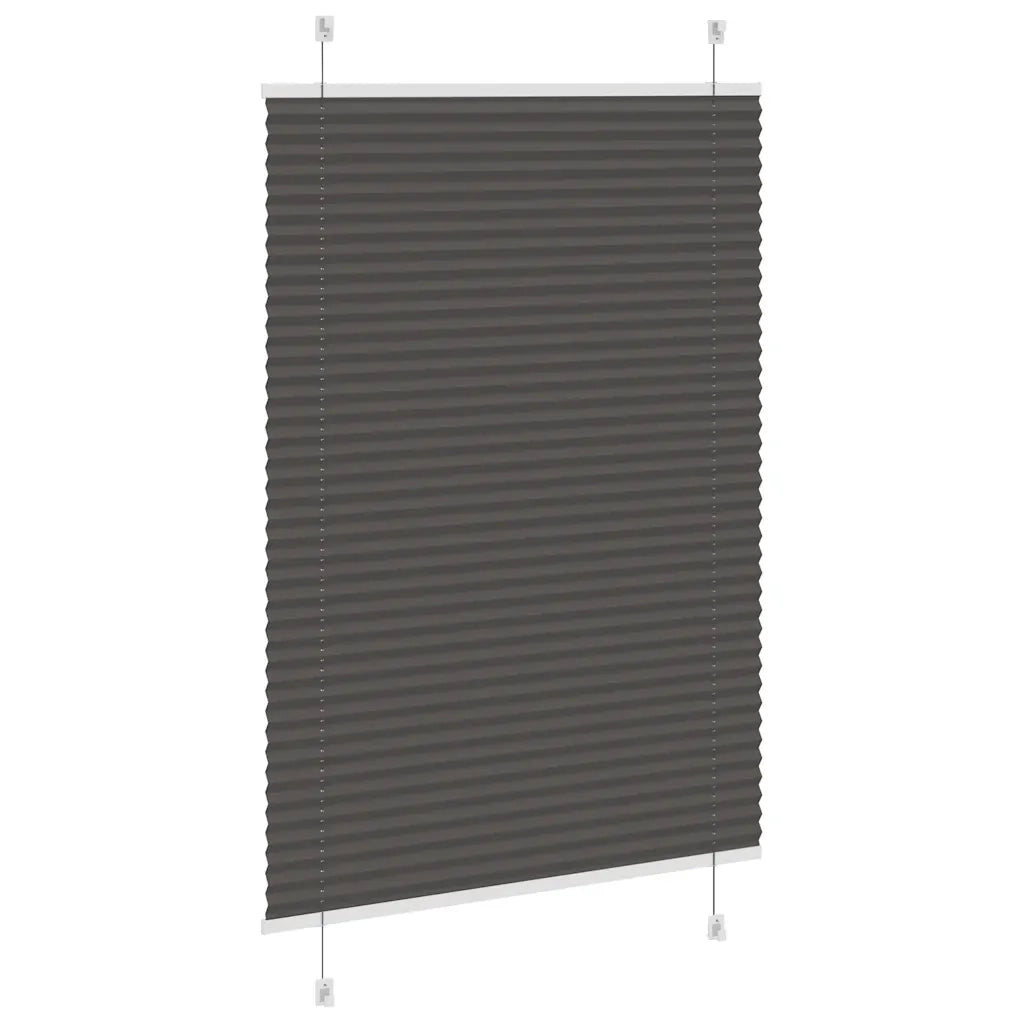Tenda Plissettata Nera 85x100 cm Larghezza Tessuto 84,4 cm 4015123