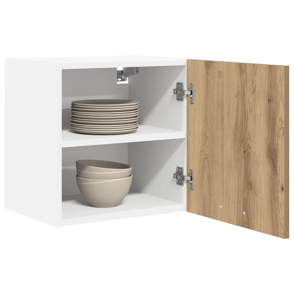 Armadio pensile Rovere Artigiano e Bianco 40 x 31 x 40 cm 884144