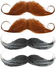Accessori per Barba Finta 4 Pezzi - Recitazione Accessori - Accessori per Cosplay - Accessori per Festa - Piuma Seta - morbido e Durevole - Accessori per Barba