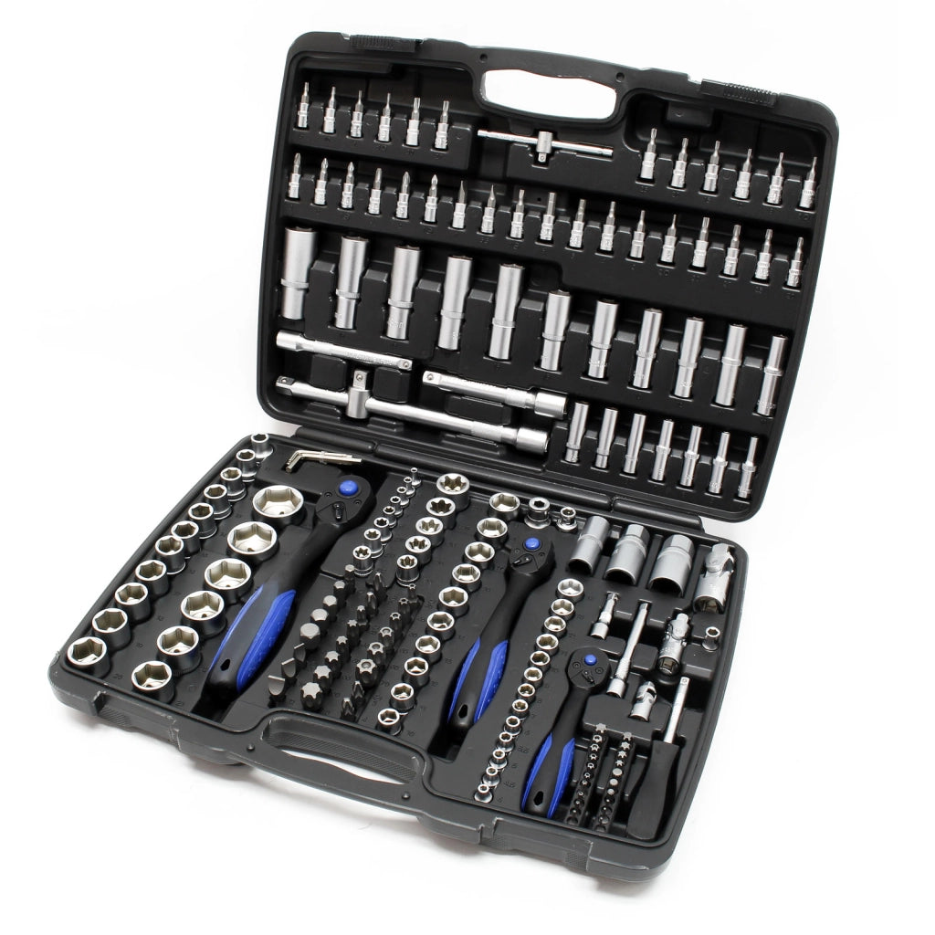 Set di chiavi a bussola 172 pezzi Chiavi a cricchetto 1/4″ 1/2″ 3/8″