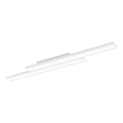 Plafoniera Contemporanea Saliteras-Z Acciaio Bianco 2 Luci Led Integrato 10,2W