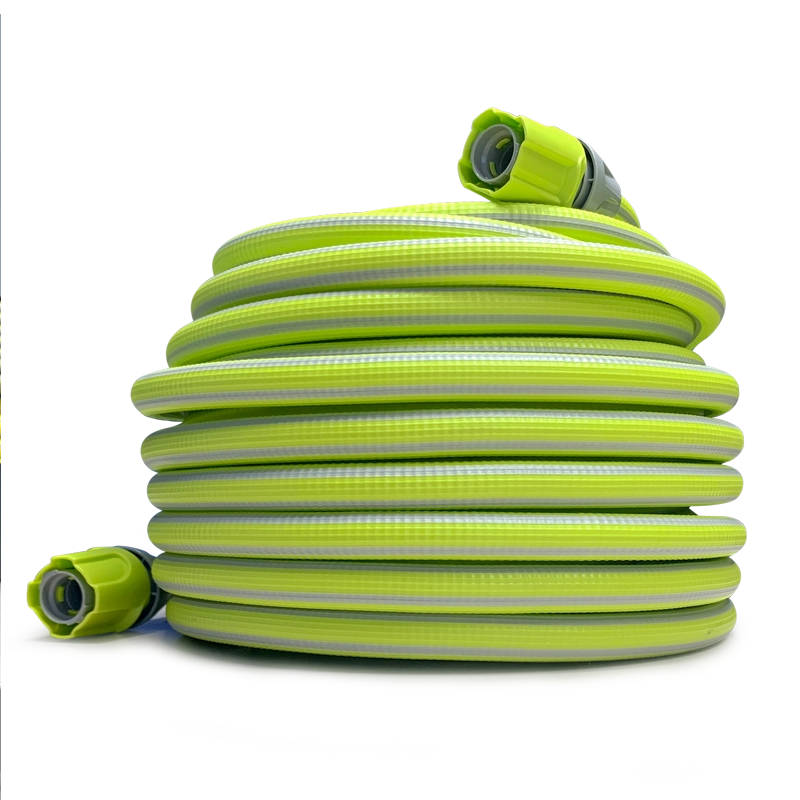 Idroeasy, Armadillo Tubo Acqua Giardino 15 Metri Superleggero e Anti-Nodo 5/8", Canna Acqua Atossica con 2 Raccordi Rapidi, Tubo Irrigazione Flessibile e Resistente UV,  Made in Italy