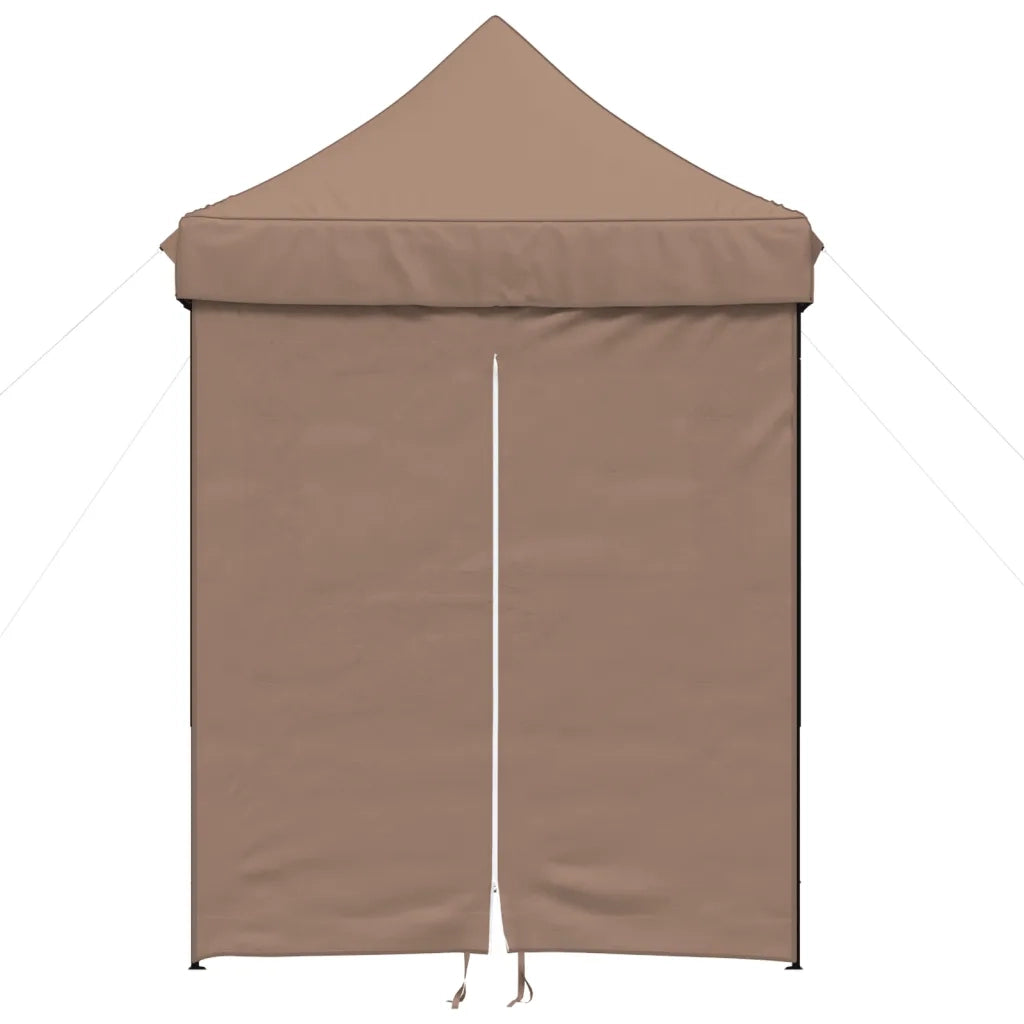 Tendone per Feste Pieghevole Pop-Up con 4 Pareti Marrone