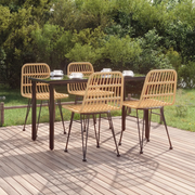 Set da Pranzo da Giardino 5 pz in Polyrattan 3157889