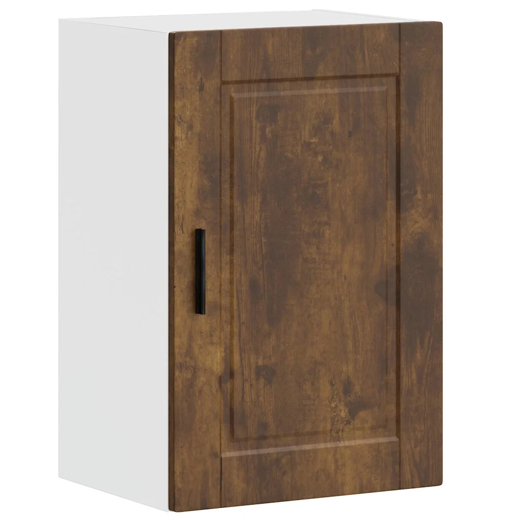Pensile da Cucina-Mobile Cucina da Parete Porto Rovere Fumo in Legno Multistrato 849899