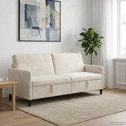 Divano con Storage Crema 192 x 78 x 87 cm Poliestere 42036997
