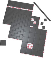 Set di pannelli magnetici autoadesivi con forza di aderenza 3M - Set di 3 pezzi con 140 magneti adesivi per frigorifero, lavagna, ufficio, 15x15mm