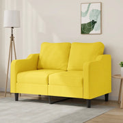 Divano a 2 Posti-Sofa 2 Posti Giallo Chiaro 120 cm in Tessuto 735957