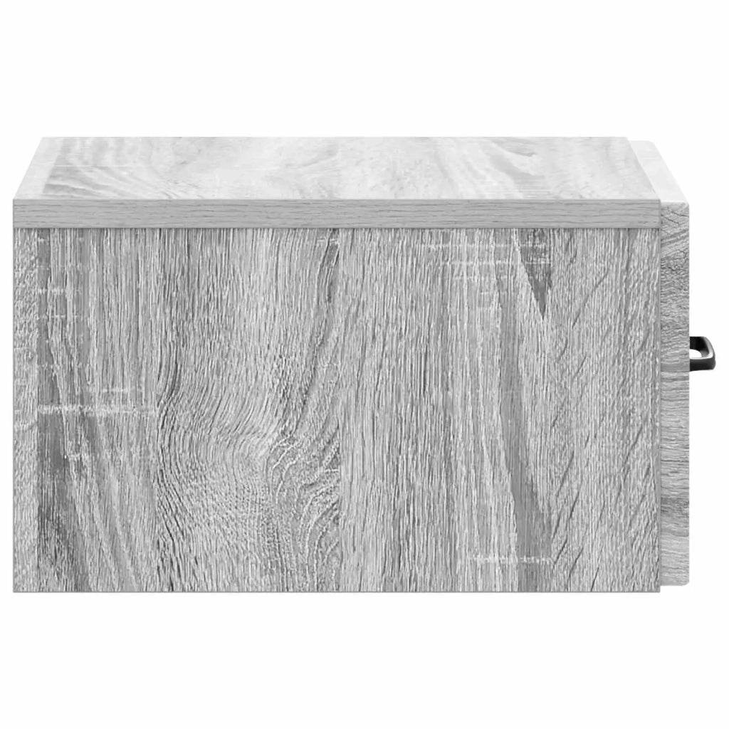 Tavolino da Parete Laterale Grigio Sonoma 59 x 34,5 x 17 cm 899171