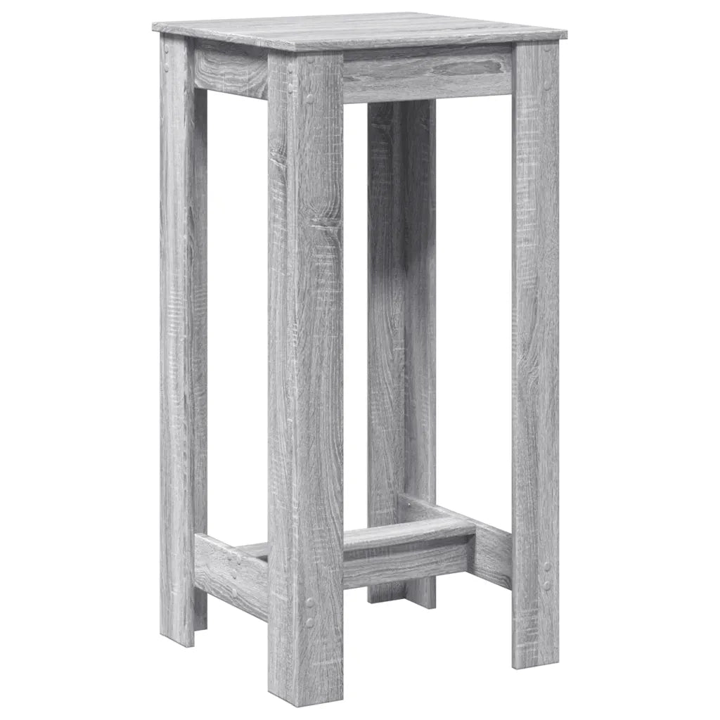 Tavolo da Bar Grigio Sonoma 51x50x103,5 cm in Legno Multistrato