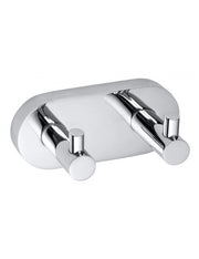 Appendiabiti doppio OMEGA ottone cromato 12x5,5x5cm