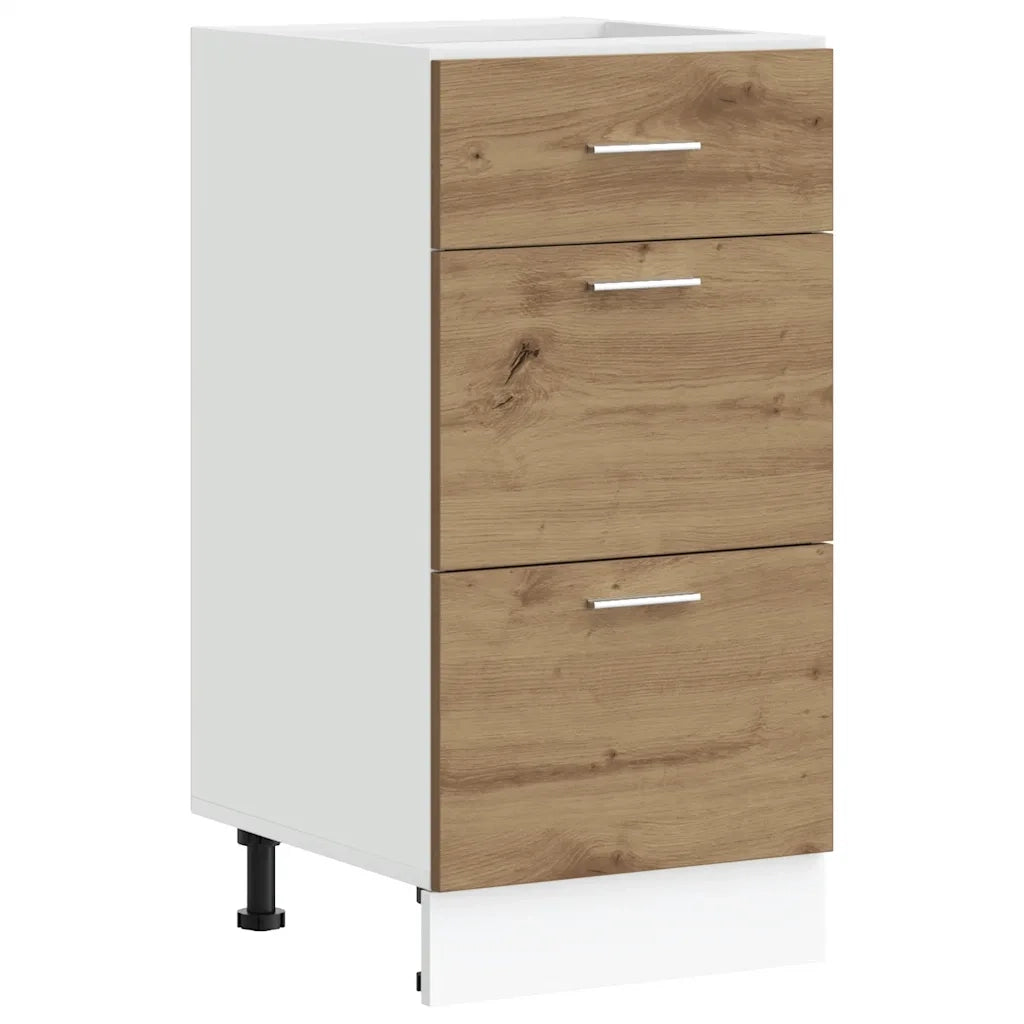 vidaXL Armadio Inferiore “Lyon” Rovere Artigianale 40x46x81,5 cm