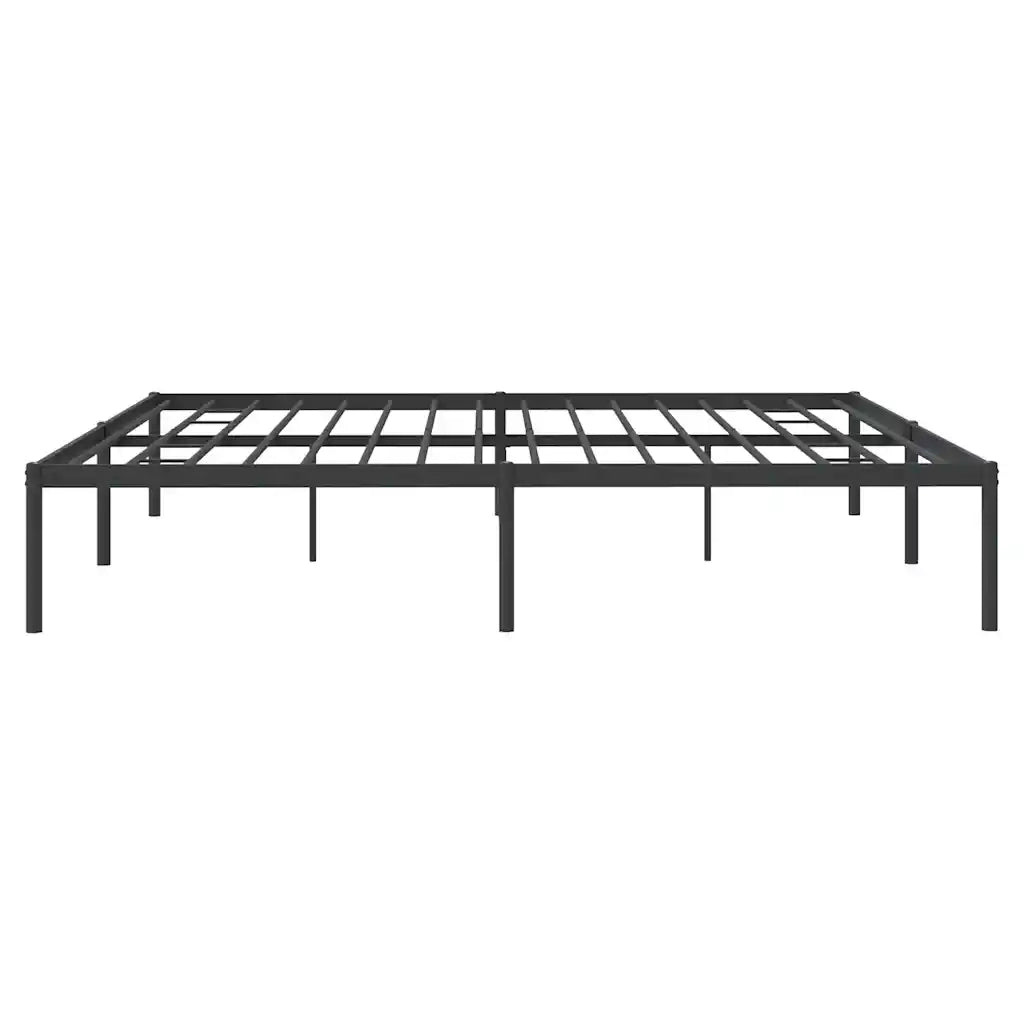 Letto matrimoniale | Letto per adulti | Giroletto in Metallo Nero 183x213 cm