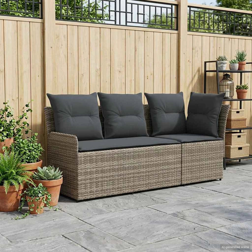 2 pz Divano con braccioli da giardino con divano angolare 42025371