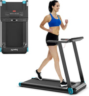 Tapis Roulant Pieghevole per Casa, con Controllo APP, 12 Programmi Preimpostati, Schermo LED e Porta Dispositivi, Velocità 0-12 km/h, Portata 90kg