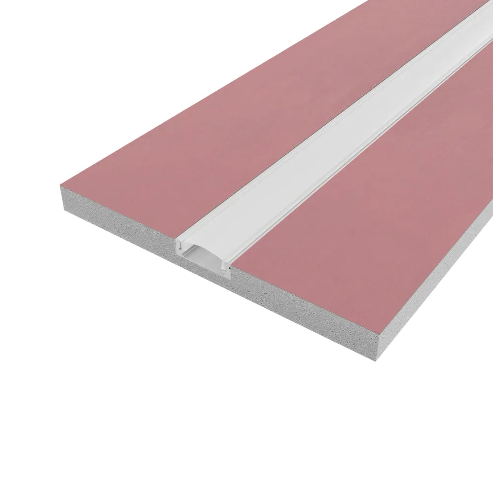 Cartongesso con profilo in alluminio integrato 1m ignifugo