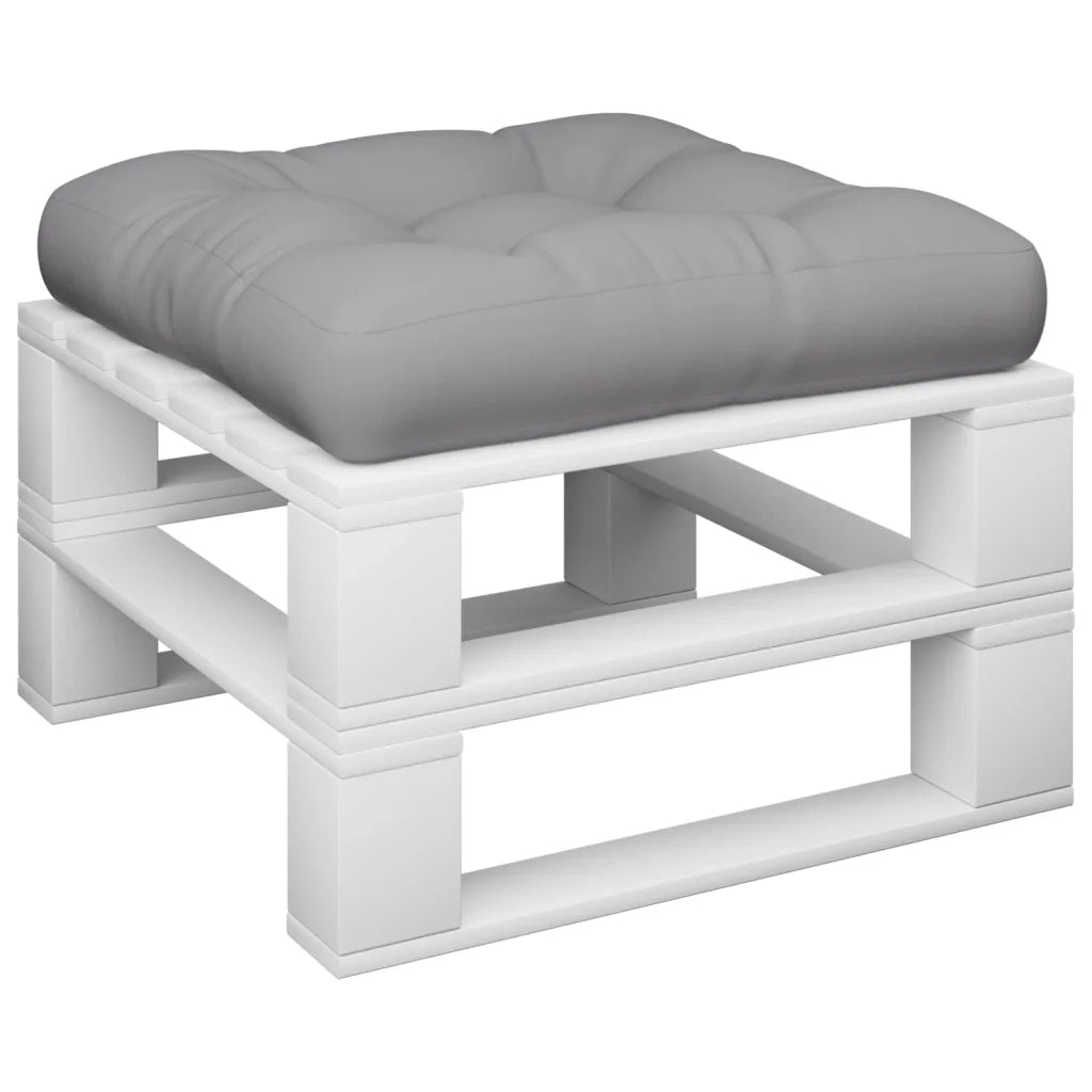 Cuscino per Pallet Grigio 60x60x12 cm in Tessuto 360448