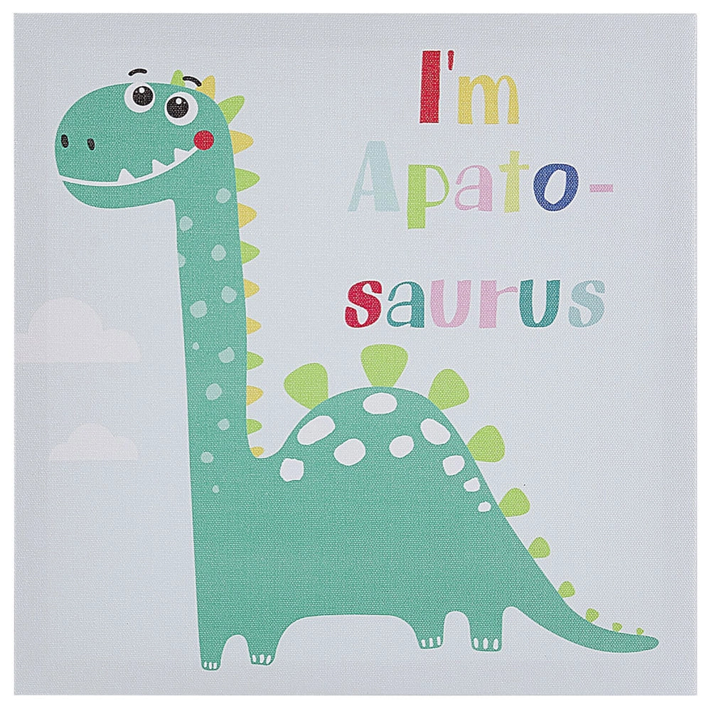 Set di 3 stampe su tela Multicolore 30 x 30 cm Dinosauri Nursery Kids Room Decor