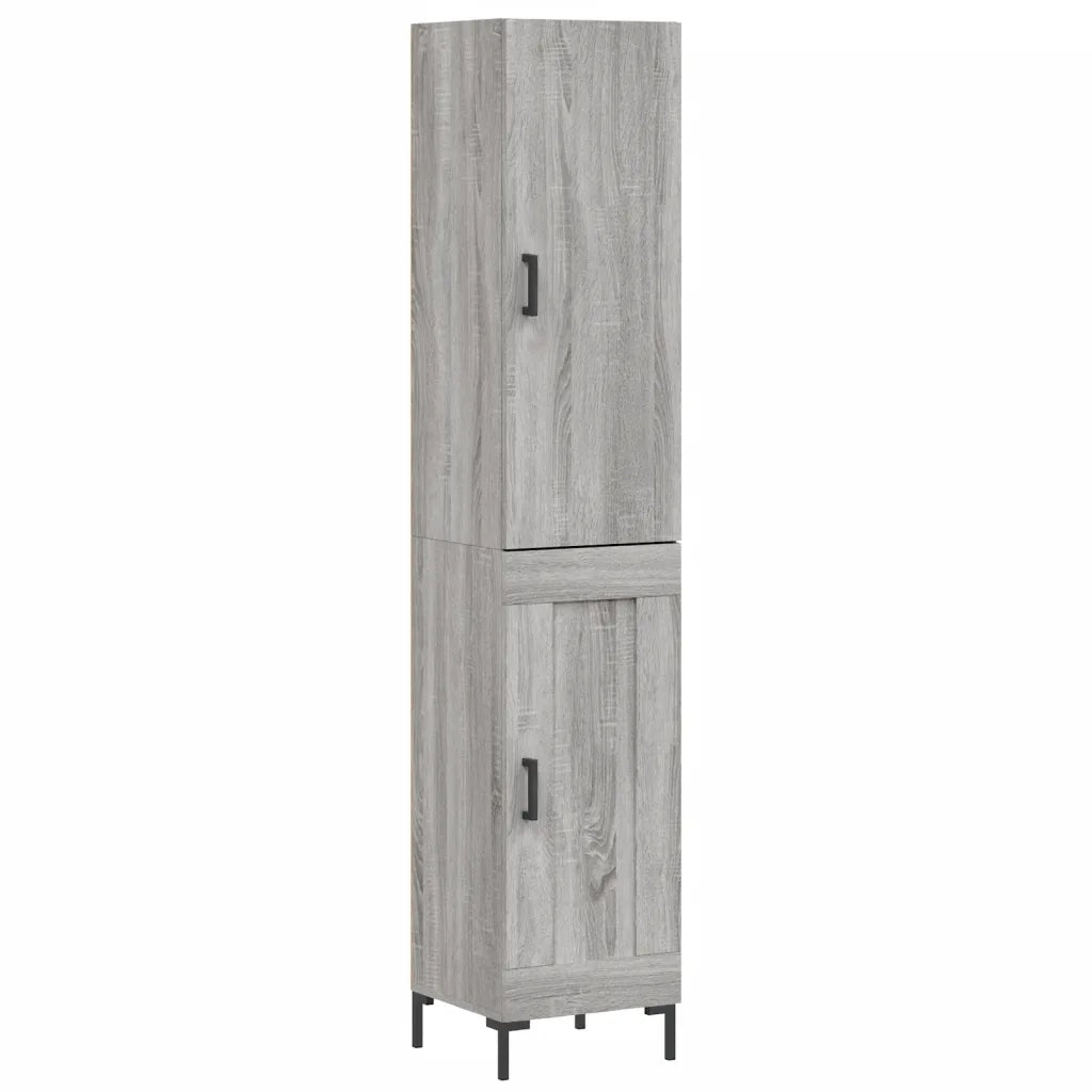 Credenza Grigio Sonoma 34,5x34x180 cm in Legno Multistrato 3199111