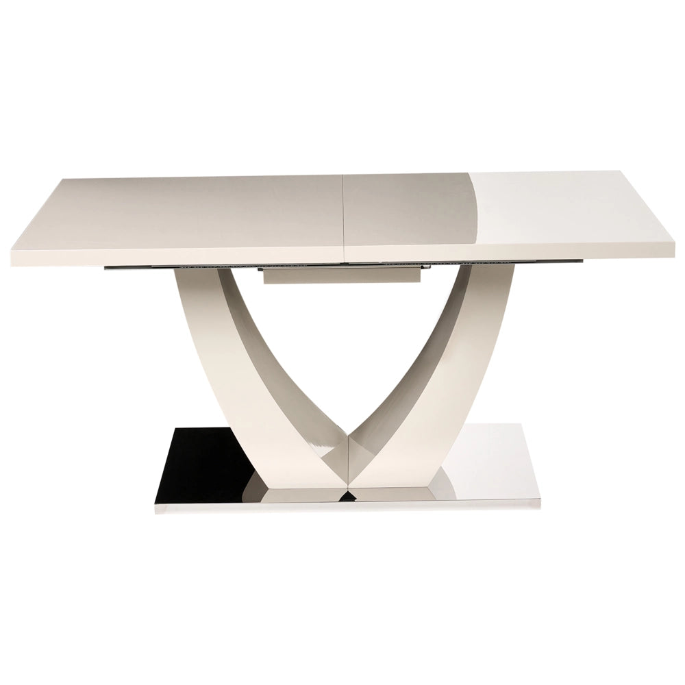 Tavolo da pranzo MDF beige chiaro 160/200 x 90 cm Allungabile Rettangolare Moderno Sala da pranzo Cucina