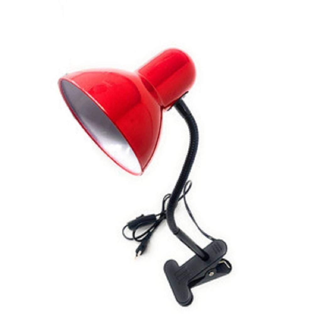 Trade Shop - Lampada Snodabile Da Scrivania Luce Tavolo Braccio Flessibile Orientabile Pinza -