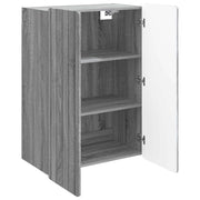 Armadietto a Muro | Mobiletto a muro Sonoma grigio 66 x 34,5 x 92 cm