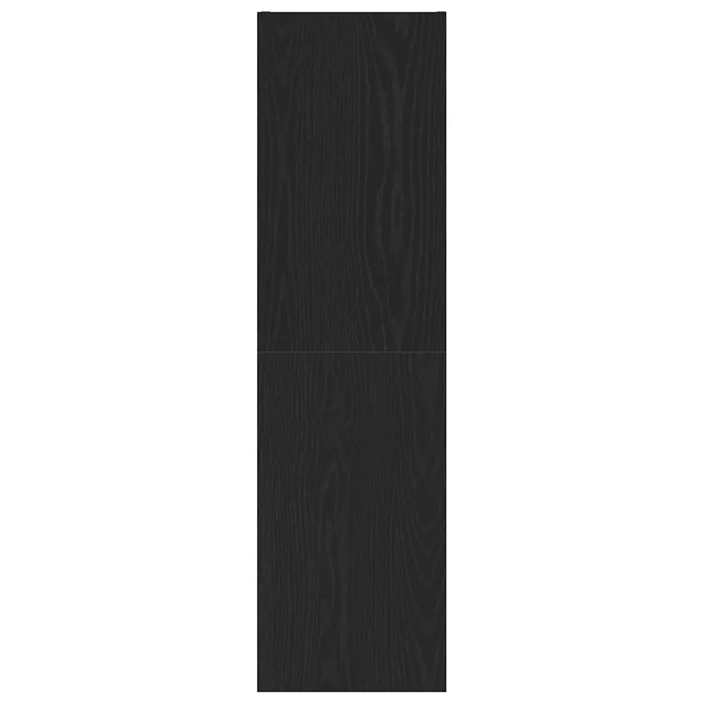 Mobile TV da parete-Mobile TV a Muro-Credenza TV Rovere Nero 30,5 x 30 x 110 cm