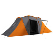 Tenda a Tunnel 4-6 Persone ¨C Xylo ¨C 2 Camere Soggiorno Impermeabile 2000mm Grigio Arancione