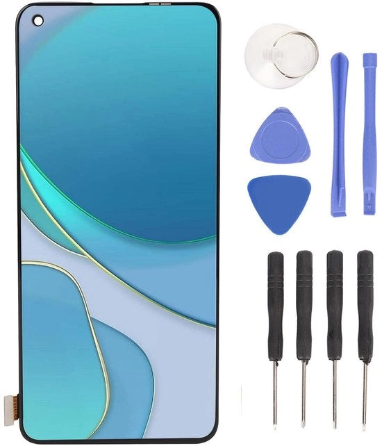 Schermo Touchscreen 6,55 pollici AMOLED - Vetrina di Ricambio - Alta Risoluzione 2400 x 1080px - Multi-Touch - Adatto per OnePlus 8T 5G/X7 Pro - Display