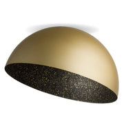 Plafoniera Sfera oro-nera 50cm cupola E27 15W Sigma