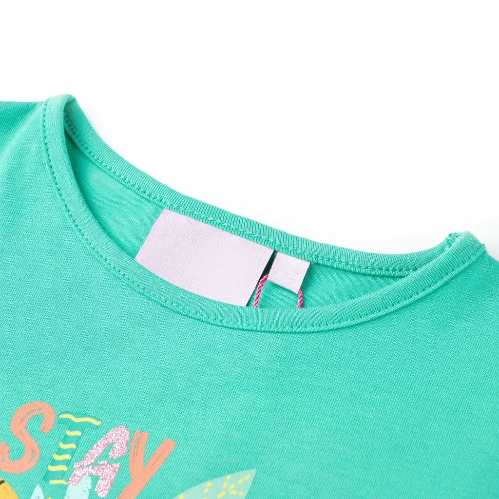 Maglietta da Bambina Menta 116