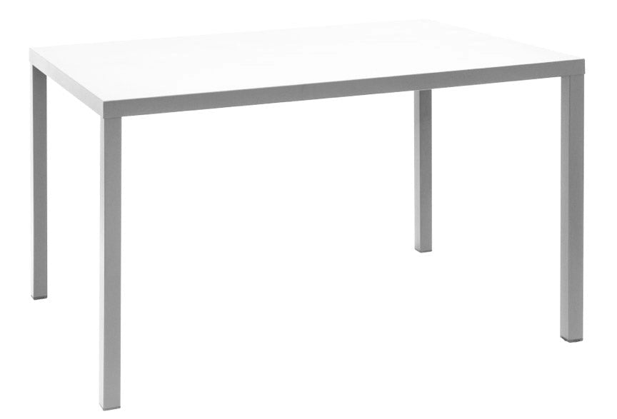Tavolo da Giardino 188x88x75 cm in Acciaio RD Italia Dorio 190X90 Bianco