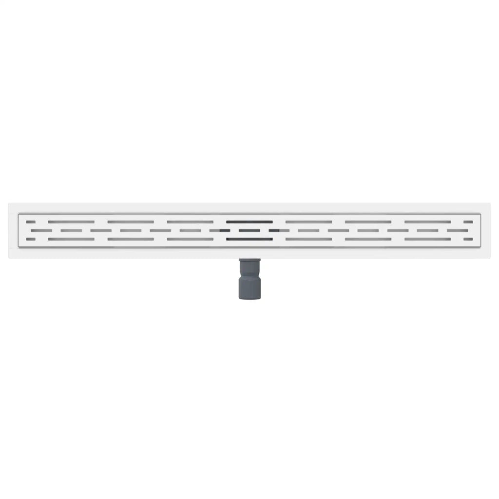 Drenaggio doccia con design a striscia Argento 90 cm CFW2471551