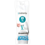 Brabantia 116681 sacchetto per rifiuti 5 L Bianco 20 pz