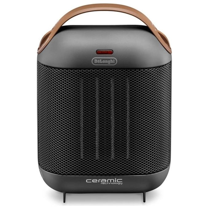 DeLonghi HFX30C18.AG stufetta elettrica Stufetta con elettroventola Interno Nero, Grigio 1800 W
