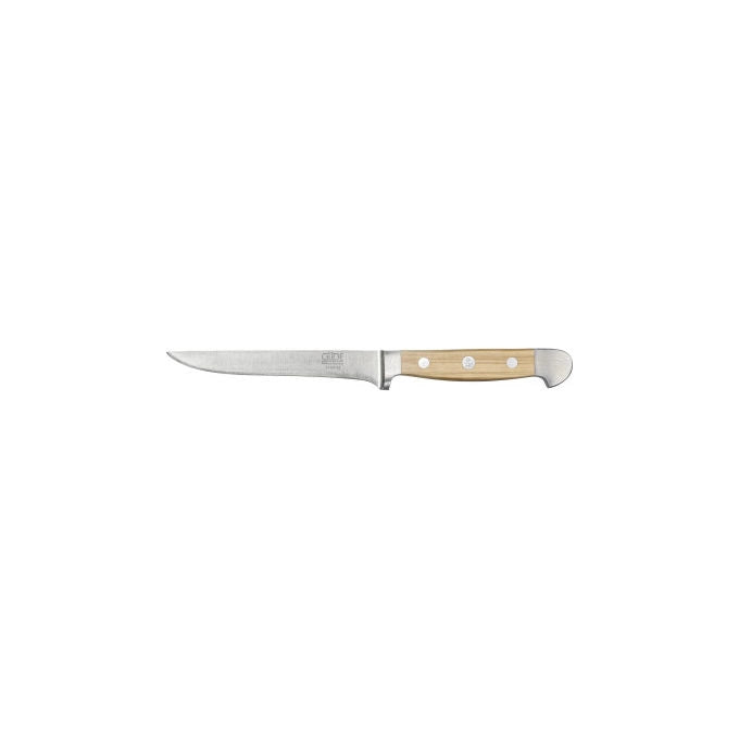 Güde B703-13 Alpha Pero Coltello da disosso flessibile 13 cm in acciaio al cromo vanadio molibdeno forgiato a mano lunghezza totale 26,3 cm colore Legno di Pero