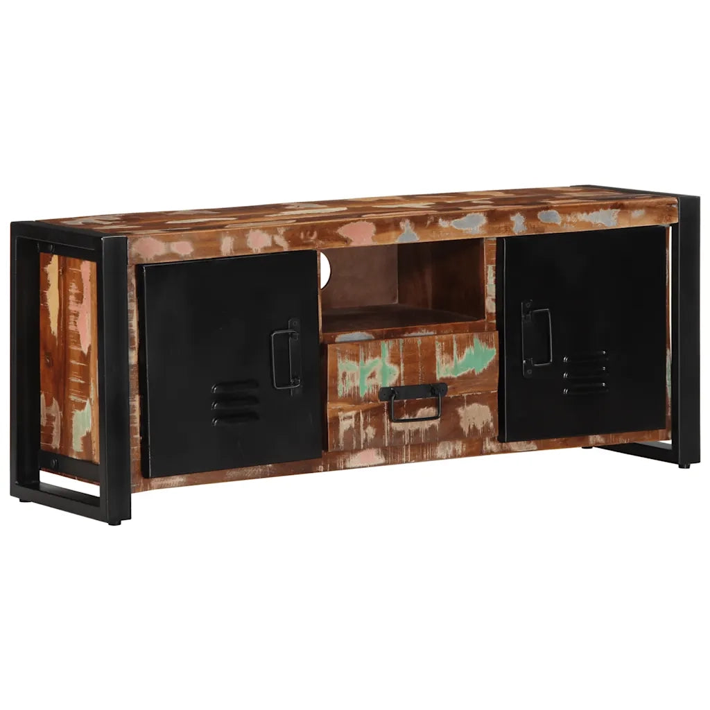 Mobile Porta TV 100x30x40 cm in Legno Massello di Recupero