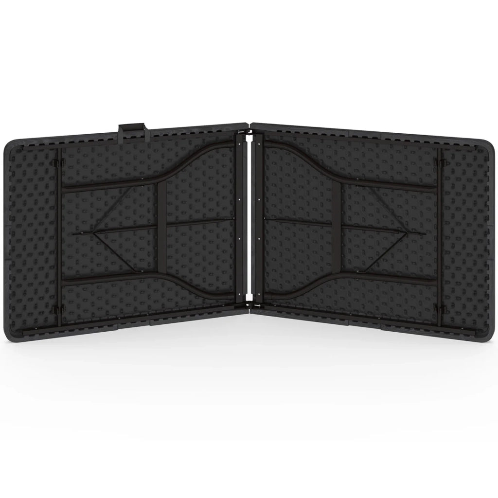 IDMarket - Tavolo occasionale portatile pieghevole 180 CM per il campeggio o l'accoglienza legno nero