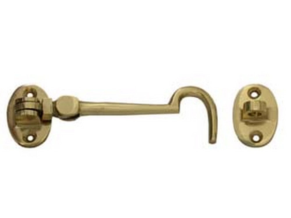 4pz gancio fermapersiane ottone pesante snodato con incontro - mm.50 cod:ferx.fer147231