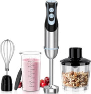 Impastatrice a Stantuffo 3 in 1 - Set di Frullatori - Set di Accessori per Mixers - Set di Frullatori e Impastatrici - RVS - 3 in 1 - Accessori per Frullatori - Crema di Verdure - Smoothies - Cibo per Bambini