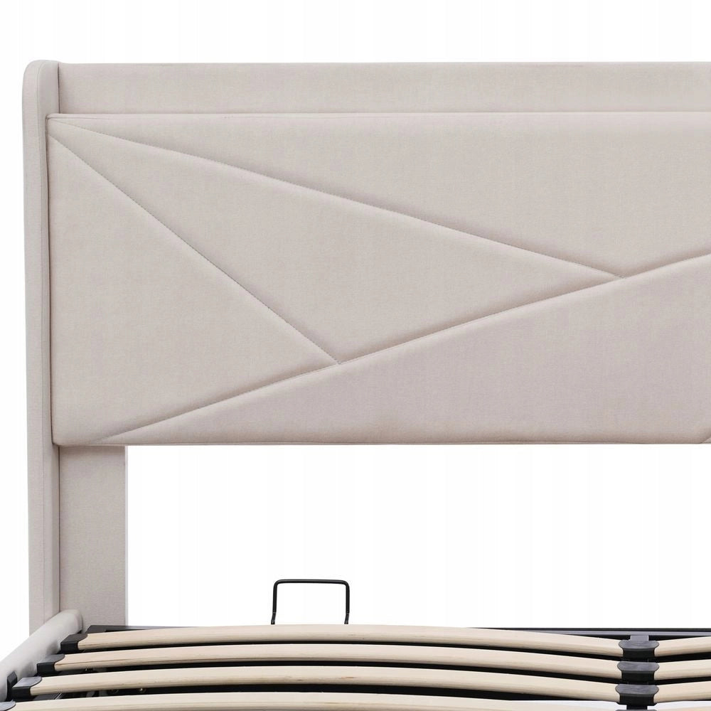 Letto con contenitore imbottito USB - Xylo - 180x200cm