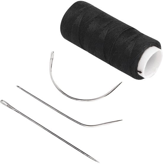 Kit di punti per capelli in set di ago - Ago per capelli - Accessori per estensione capelli - Strumenti per creare parrucche - Utilizzo multifunzionale - Set di ago per capelli