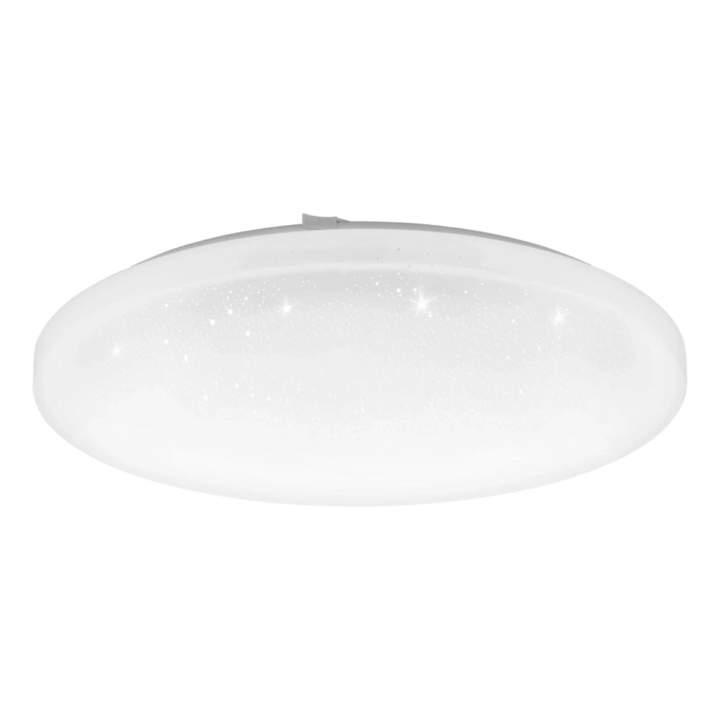 Plafoniera Moderna Frania-Z Acciaio Bianco Plastica Cristallo Led 24W Ip20