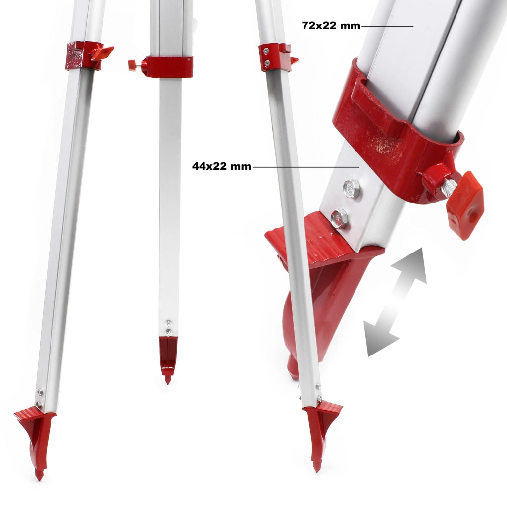 Treppiede estensibile 162,5cm per livella laser a croce Supporto