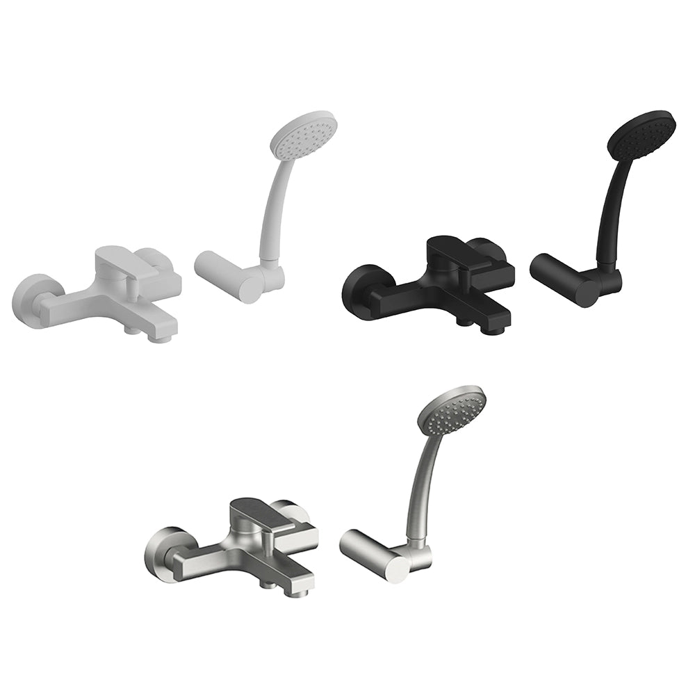 Miscelatore vasca cromato Mariani serie Artic kit doccia incluso