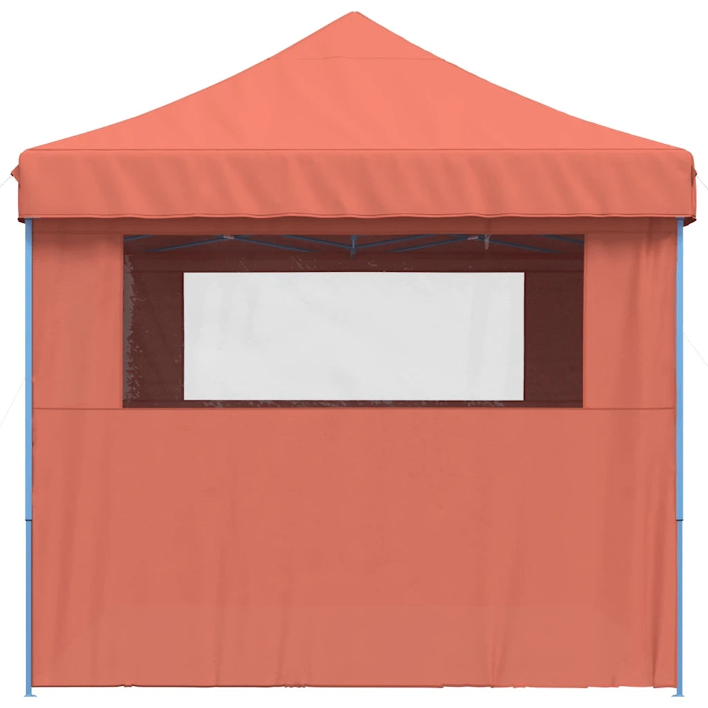 Tendone per Feste Pieghevole Pop-Up con 4 Pareti Terracotta 4004981